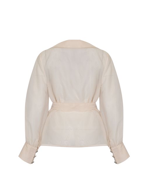 Giacca Leda 66423 in organza Vanilla TARIK EDIZ | 66423VANILLA